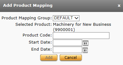 Add Product Mapping